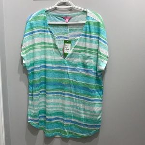 Lilly Pulitzer Sea Stripe Duval Top X-Large